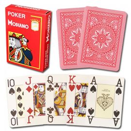حرفه ای بازی های پلاستیکی قمار Modiano Cristallo 4 PIP Playing Cards